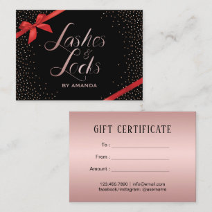 Lashes & Locks Makeup Artist Gift Certificate