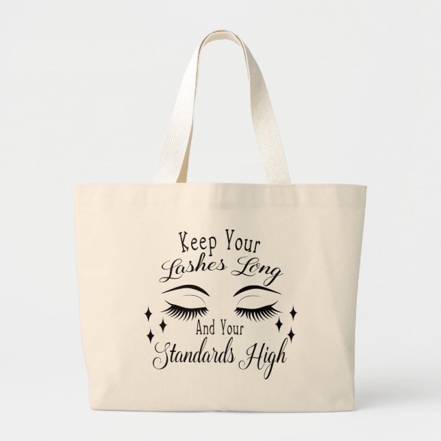 Lashes Long tote bag (Front)