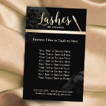 Lashes Makeup Artist Black Floral Beauty Salon Flyer<br><div class="desc">Lashes Makeup Artist Black Floral Beauty Salon Brochures.</div>