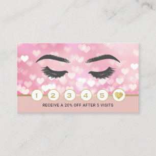 Lashes Makeup Artist Blush Pink Hearts Loyalty