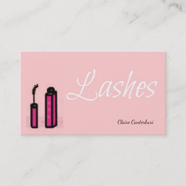 Lashes Makeup Artist Business Card (Front)