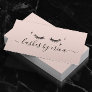 Lashes Makeup Artist Cute Drawing Blush Pink Business Card