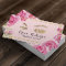 Lashes Makeup Artist Elegant Pink Floral Salon