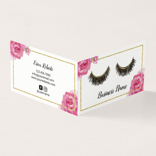 Lashes Makeup Artist Manicurist Floral Loyalty (Outside)