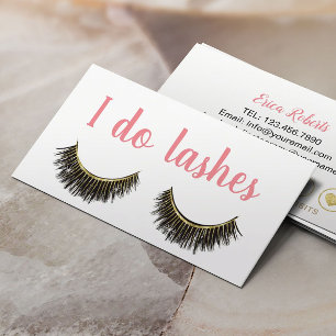 Lashes Makeup Artist Modern Eyelash Loyalty Card