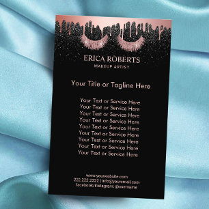 Lashes Makeup Artist Rose Gold Dripping Salon Flyer