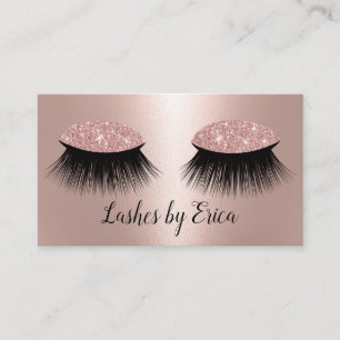 Lashes Makeup Artist Rose Gold Foil Salon Loyalty