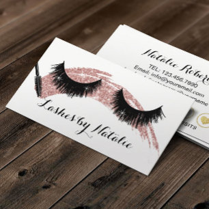 Lashes Makeup Artist Rose Gold Stroke Loyalty