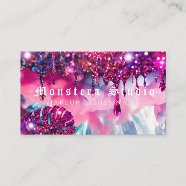Lashes Makeup Nails Business Card (Front)