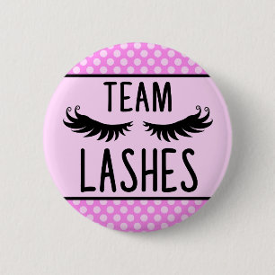 Lashes or Staches Gender reveal pins