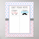 &quot;lashes Or Staches&quot; Voting Sticker Chart at Zazzle