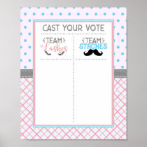 "Lashes Or Staches" Voting Sticker Chart