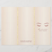 Lashes Salon Makeup Artist Ivory Pearl Tri-Fold (Front)