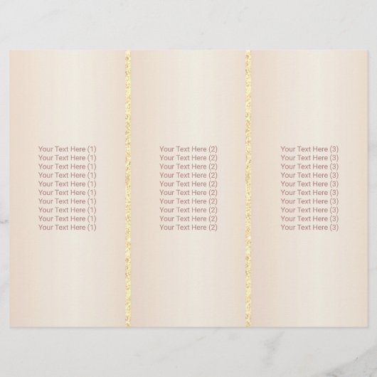 Lashes Salon Makeup Artist Ivory Pearl Tri-Fold (Back)