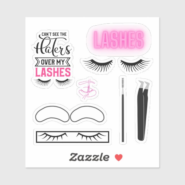 Lashes Stickers (Sheet)