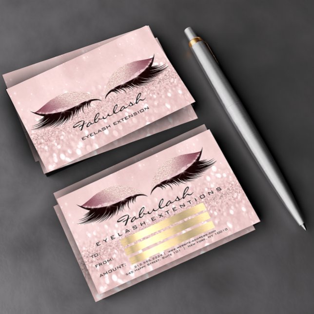 Lashes Studio Pink Makeup Artist Certificate Gift (Creator Uploaded)