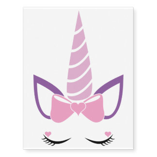 LASHES UNICORN TEMPORARY TATTOO