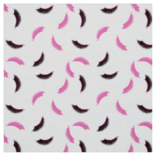 Lashes with pink glitter pattern fabric