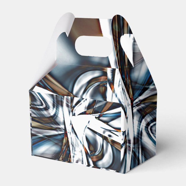 Lashing of rustic and flashy clippings and strokes favor boxes (Front Side)