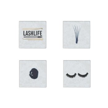 Lashlife Marble Magnets by LASH411 at Zazzle