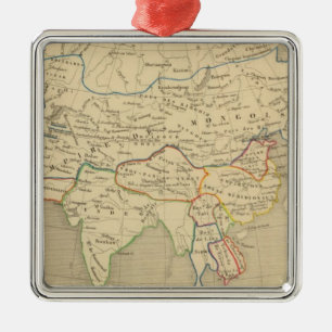 L'Asie, l'an 1220 ap JC Metal Ornament