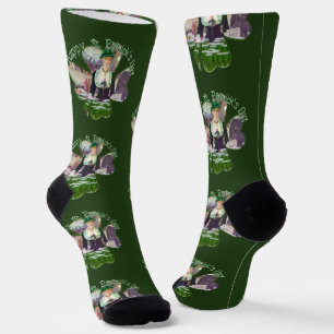 Lass Bartender St. Patrick's Day Socks