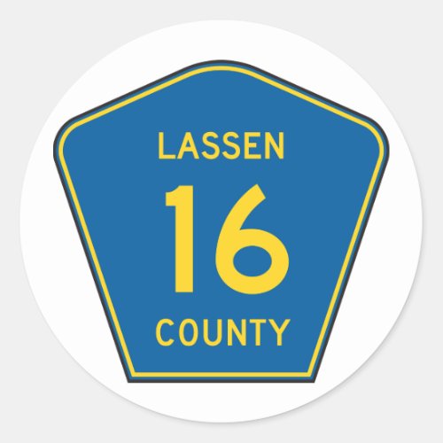 Lassen County Road Sign Stickers