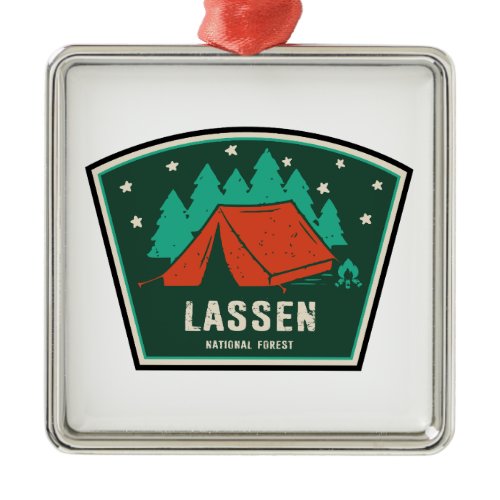 Lassen National Forest Camping Metal Ornament