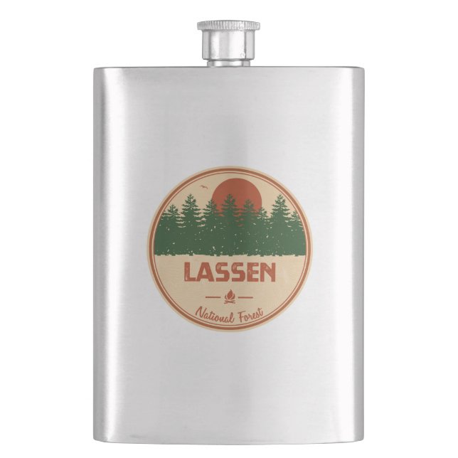 Lassen National Forest Flask (Front)