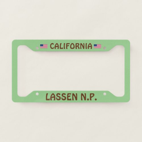 Lassen National Park License Plate Frame