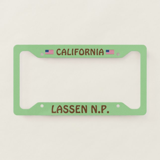 Lassen National Park License Plate Frame (Front)