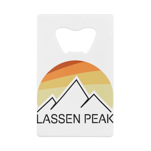 Lassen Peak California Retro Credit Card Bottle Opener