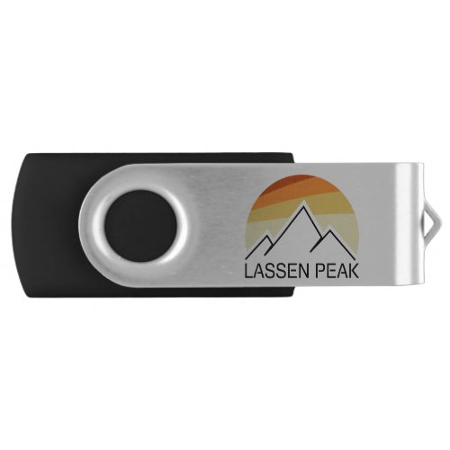 Lassen Peak California Retro Flash Drive