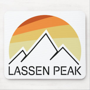 Lassen Peak California Retro Mouse Pad