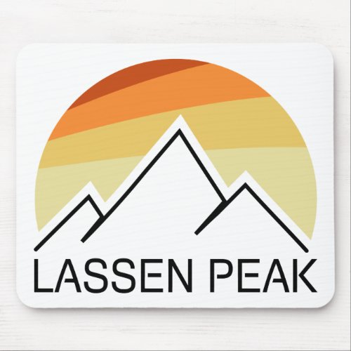 Lassen Peak California Retro Mouse Pad