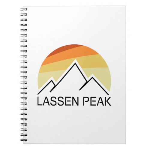 Lassen Peak California Retro Notebook