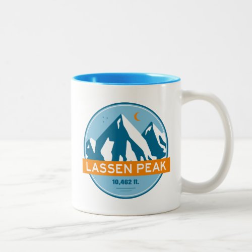 Lassen Peak California Stars Moon Two_Tone Coffee Mug