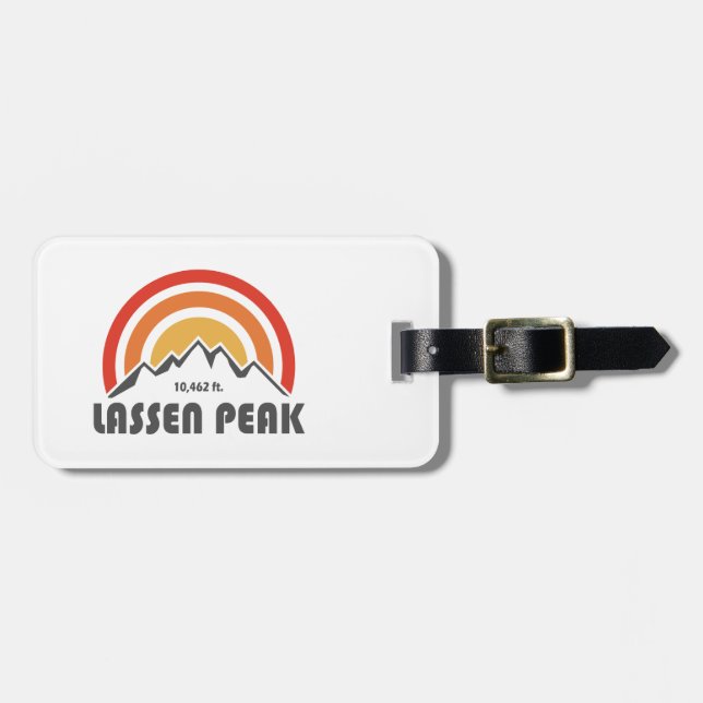 Lassen Peak Luggage Tag (Front Horizontal)