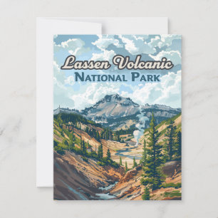 Lassen Volcanic National Park California Card