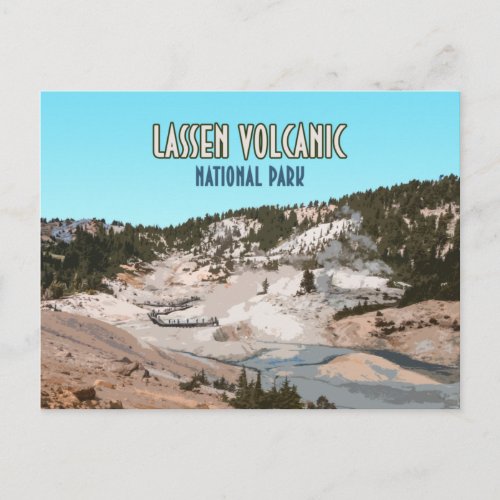 Lassen Volcanic National Park California Postcard
