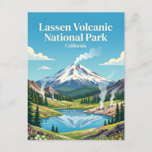 Lassen Volcanic National Park California Postcard