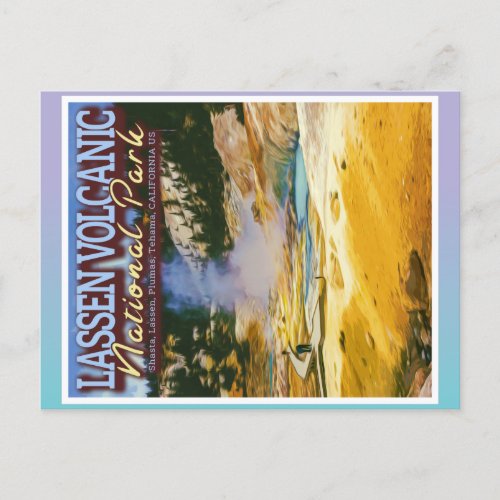 LASSEN VOLCANIC NATIONAL PARK _ CALIFORNIA US POSTCARD