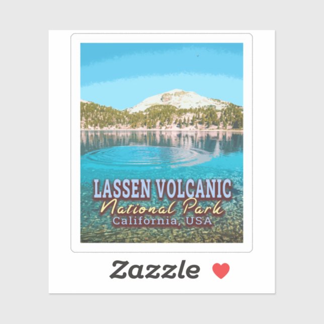 LASSEN VOLCANIC NATIONAL PARK - CALIFORNIA USA STICKER (Sheet)