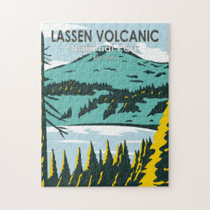Lassen Volcanic National Park California Vintage  Jigsaw Puzzle
