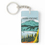 Lassen Volcanic National Park California Vintage Keychain