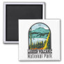 Lassen Volcanic National Park California Vintage Magnet