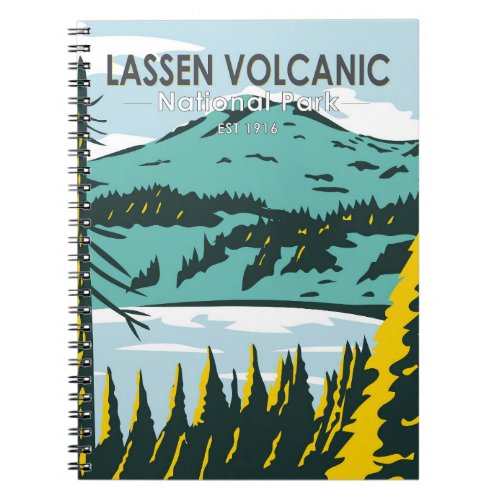Lassen Volcanic National Park California Vintage  Notebook