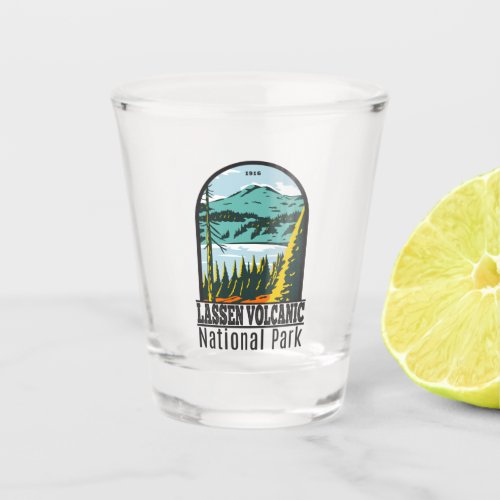 Lassen Volcanic National Park California Vintage Shot Glass