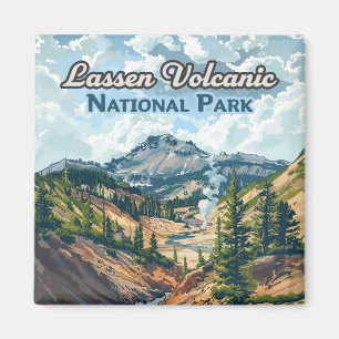 Lassen Volcanic National Park California Volcano Magnet