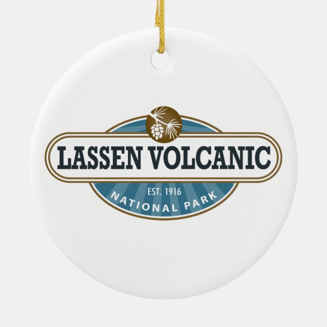Lassen Volcanic National Park Ceramic Ornament (Back)